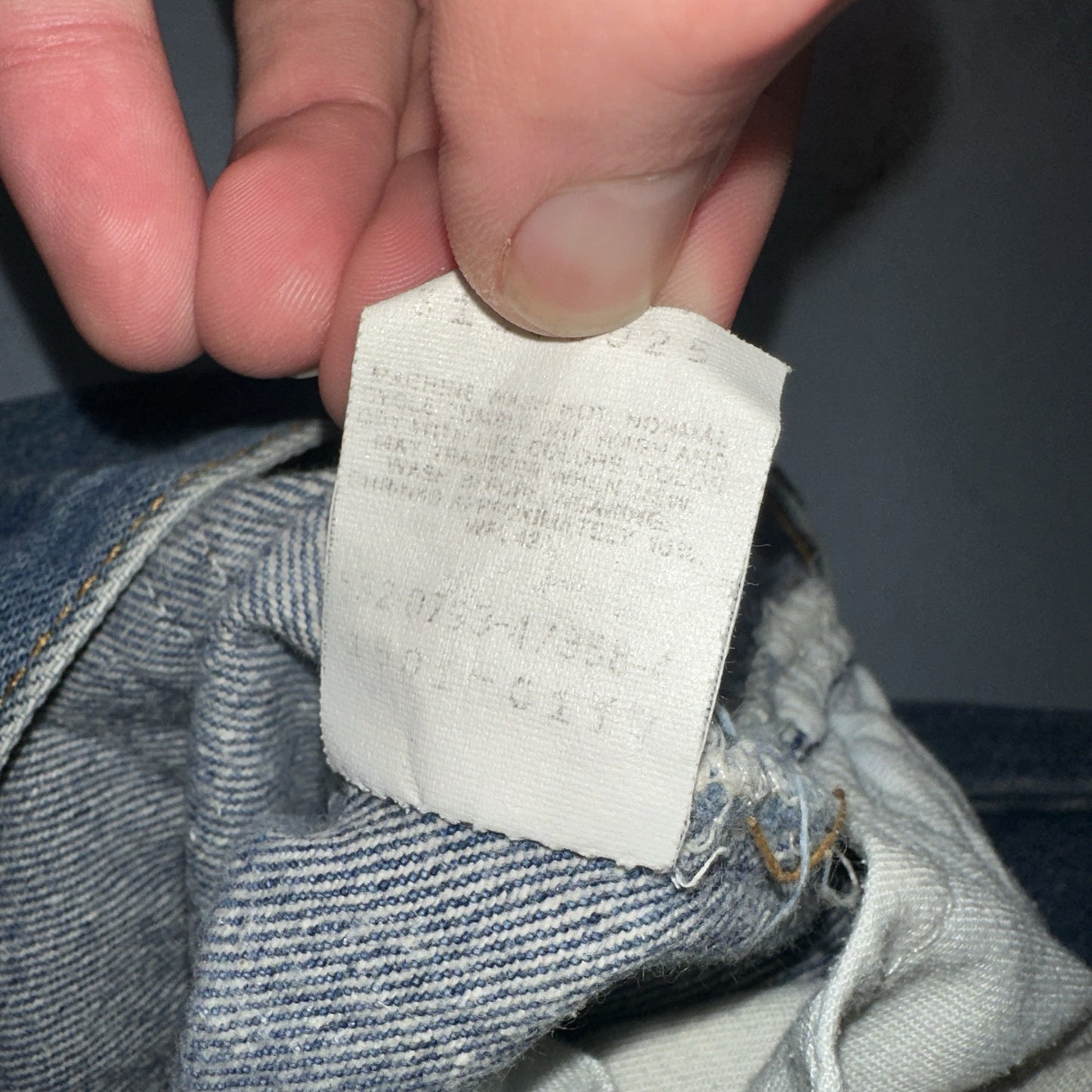 Levis 501 Vintage 90s USA XX Straight Leg Jeans Blue Med Wash 30x38 Act 27x33