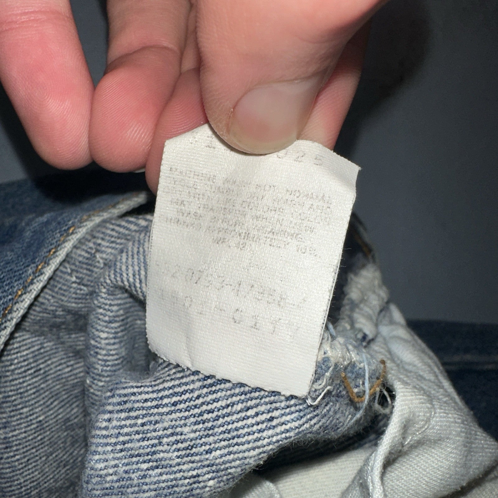 Levis 501 Vintage 90s USA XX Straight Leg Jeans Blue Med Wash 30x38 Act 27x33