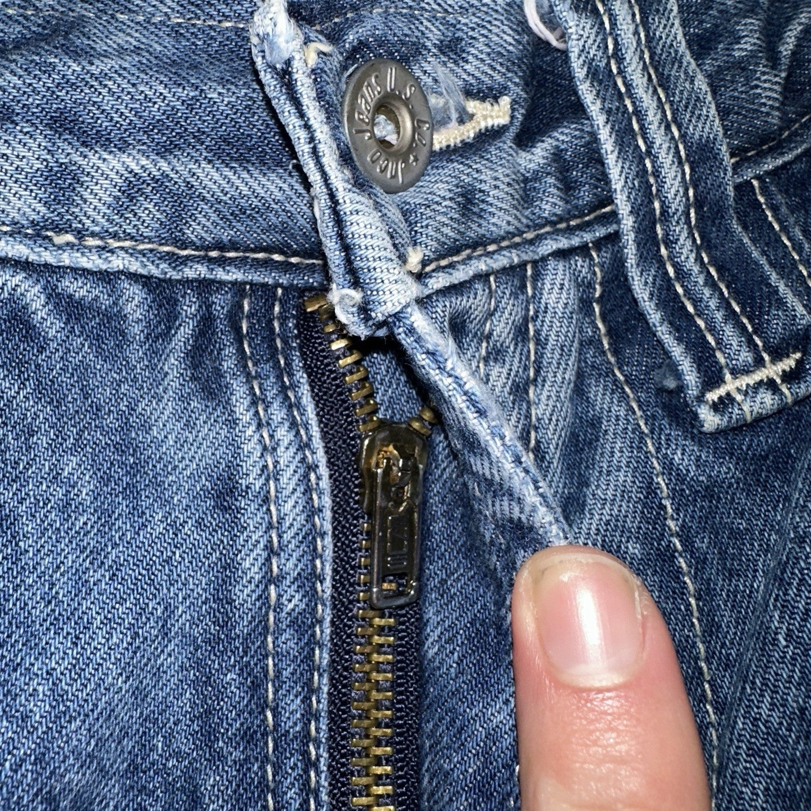 JNCO Jeans Y2K Vintage Endangered Species Collection Rhino Size 30 Grunge 28x25