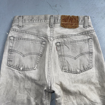 Levis 501 Vintage 80s USA XX Straight Leg Jeans Gray Light Wash 28x34 Act 27x32