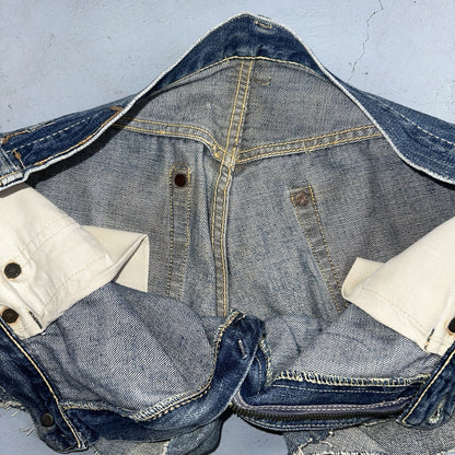 Vintage LEVIS 501XX Jeans Big E 1950s Redline Selvedge USA Jerky 40s Shorts Cut