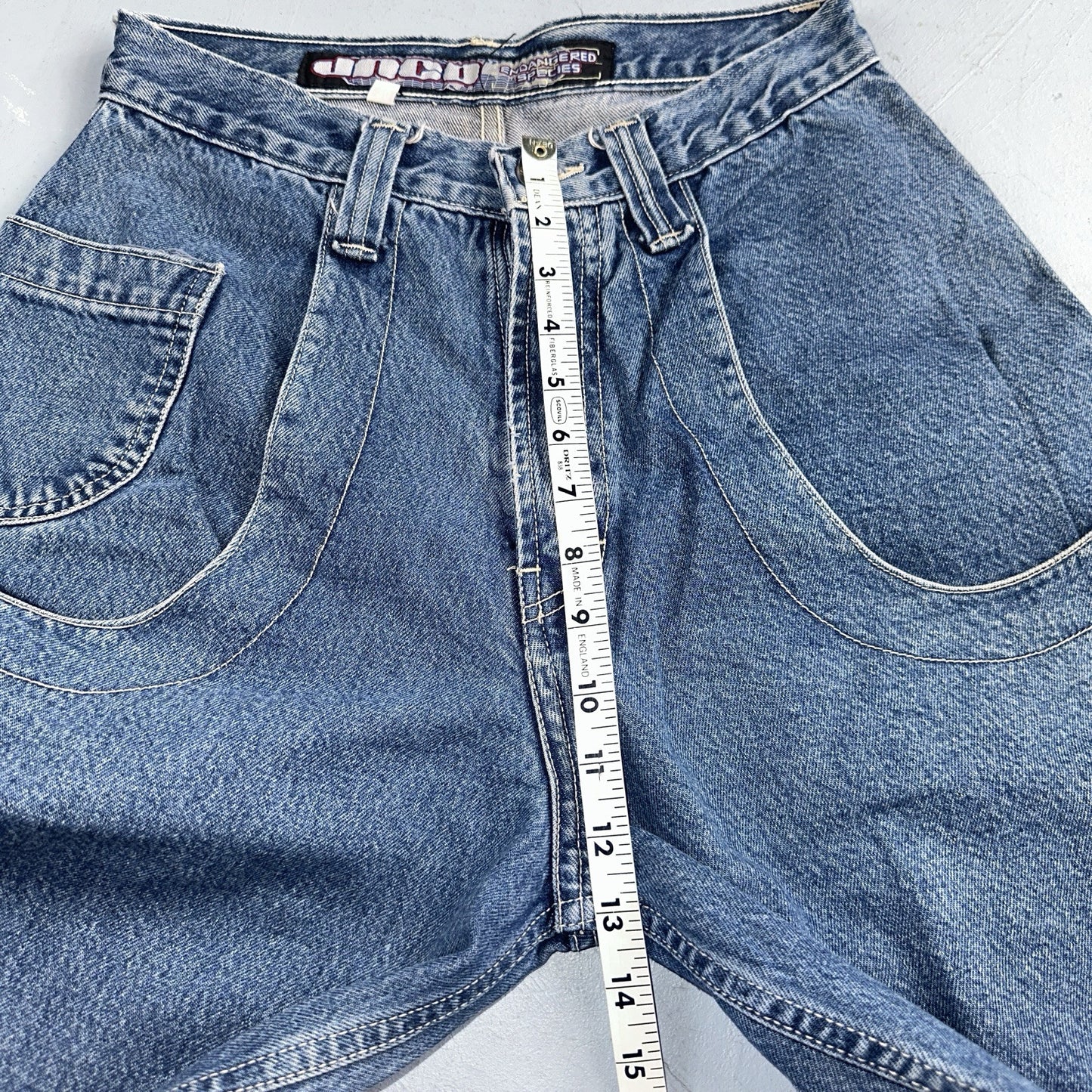 JNCO Jeans Y2K Vintage Endangered Species Collection Rhino Size 30 Grunge 28x25