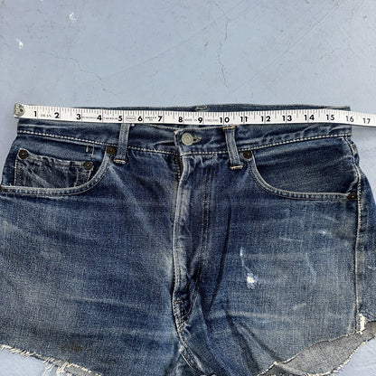 Vintage LEVIS 501XX Jeans Big E 1950s Redline Selvedge USA Jerky 40s Shorts Cut