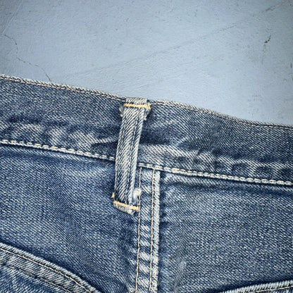 Vintage LEVIS 501XX Jeans Big E 1950s Redline Selvedge USA Jerky 40s Shorts Cut
