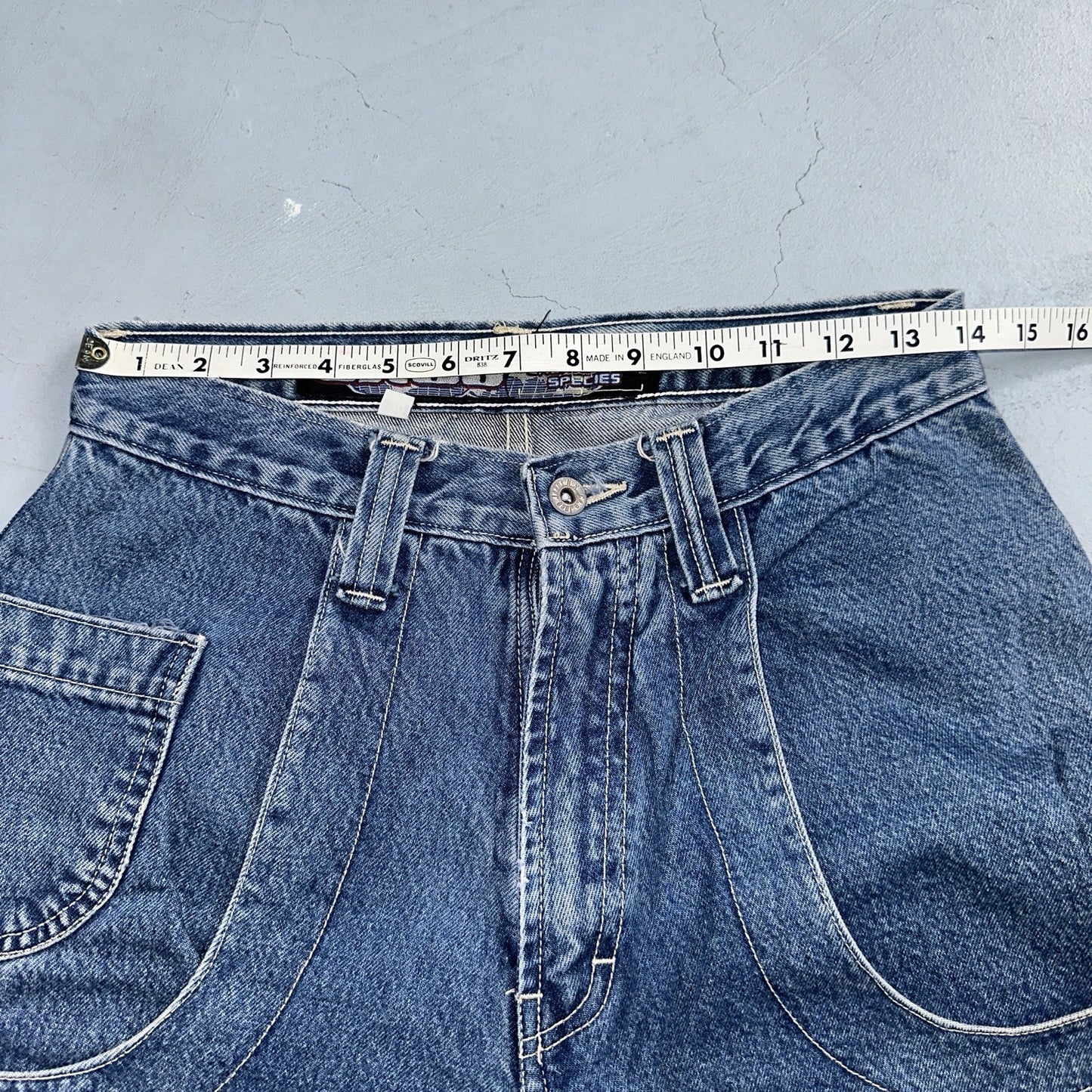 JNCO Jeans Y2K Vintage Endangered Species Collection Rhino Size 30 Grunge 28x25