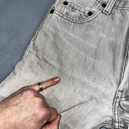 Levis 501 Vintage 80s USA XX Straight Leg Jeans Gray Light Wash 28x34 Act 27x32