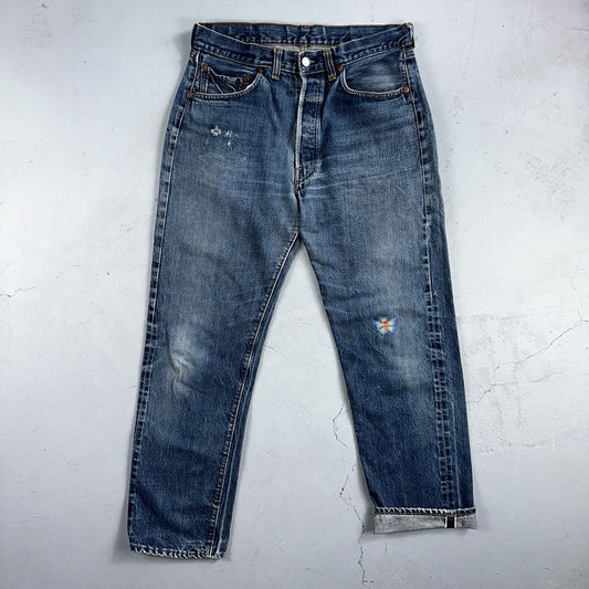 Levis 501 Big E Vintage 60s Redline Selvedge USA XX 1960s Jeans 66 Act 30x28