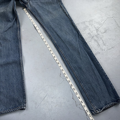 Levis 501 Vintage 90s USA XX Straight Leg Jeans Blue Med Wash 30x38 Act 27x33