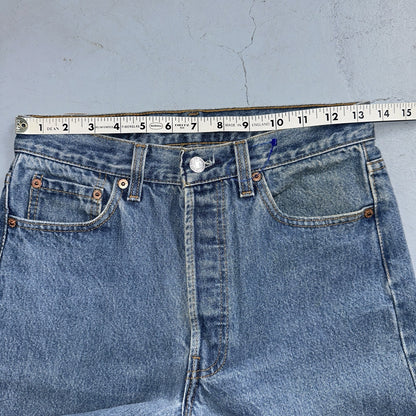 Levis 501 Vintage 90s USA XX Straight Leg Jeans Blue Med Wash 30x38 Act 27x33