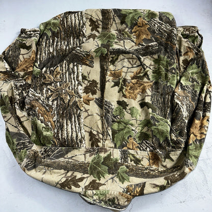 VTG Moose Creek Legendary Outdoor Clothing Heavy Flannel Shirt Realtree Camo USA