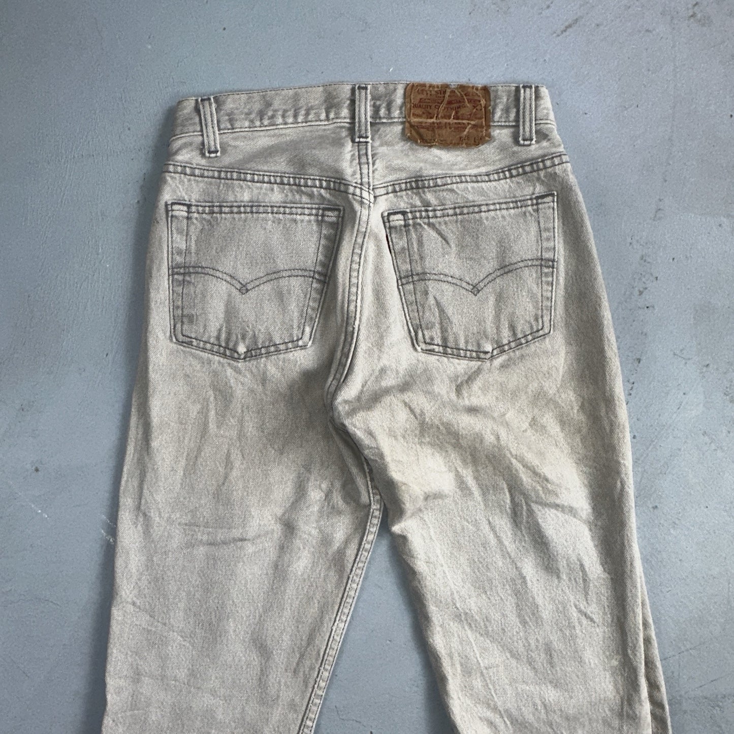 Levis 501 Vintage 80s USA XX Straight Leg Jeans Gray Light Wash 28x34 Act 27x32