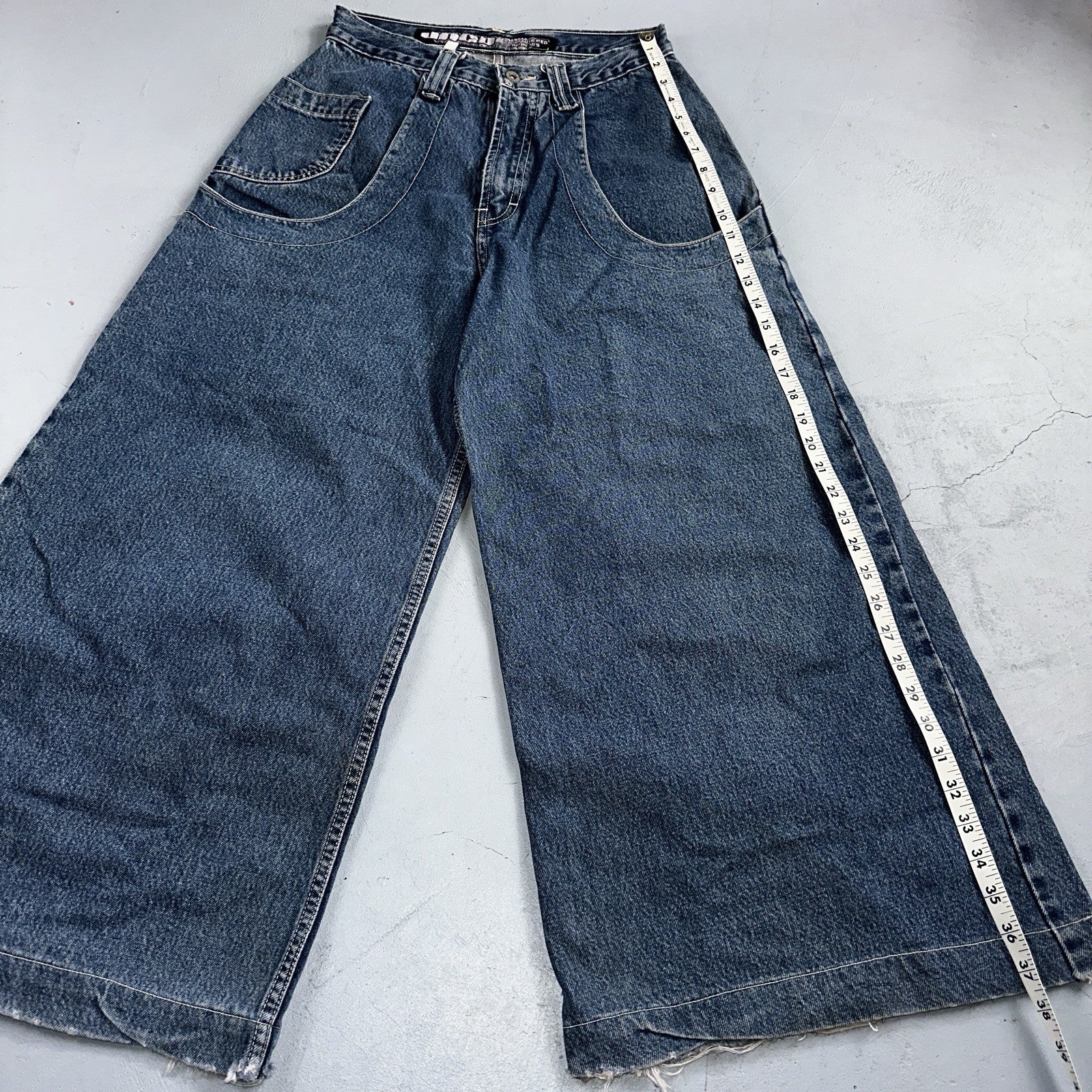 JNCO Jeans Y2K Vintage Endangered Species Collection Rhino Size 30 Grunge 28x25