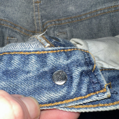 Levis 501 Vintage 90s USA XX Straight Leg Jeans Blue Med Wash 30x38 Act 27x33