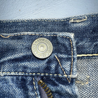 Vintage LEVIS 501XX Jeans Big E 1950s Redline Selvedge USA Jerky 40s Shorts Cut